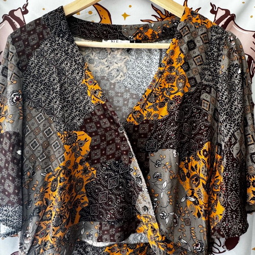 Alé (Attrativo) Cropped Shirt new, multicolor with zipper