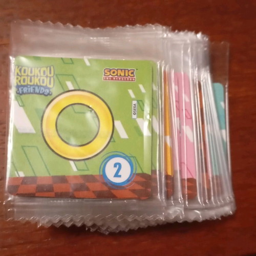 Koukouroukou Sonic stickers new, set of 19 pieces