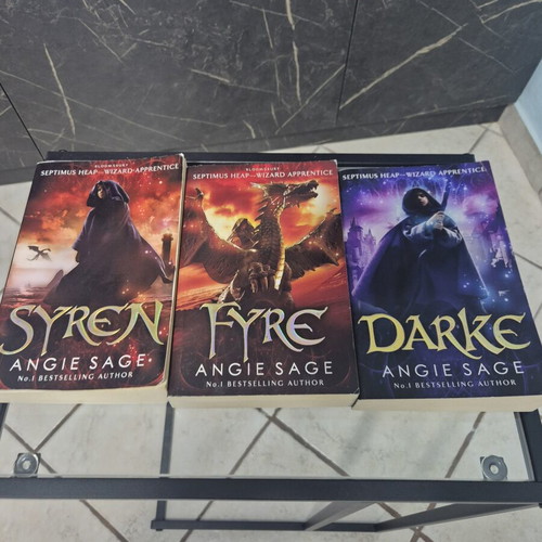 Septimus Heap Wizard Apprentice books 5-7 set by Angie Sage