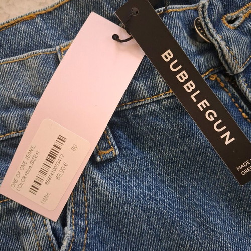 Bubblegun jeans new, size large, blue