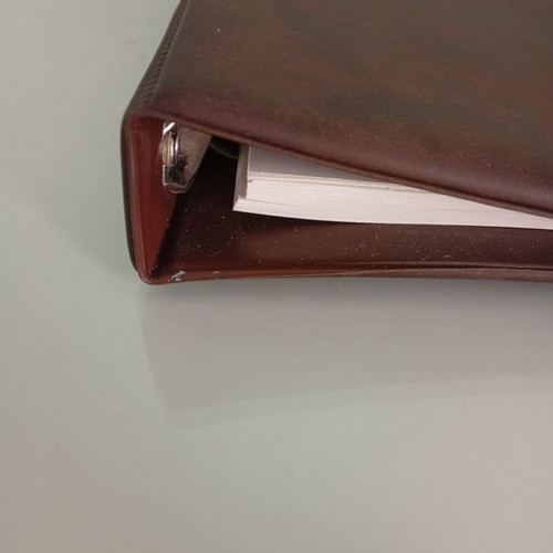 Telephone Directory organizer like new with hard leather cover