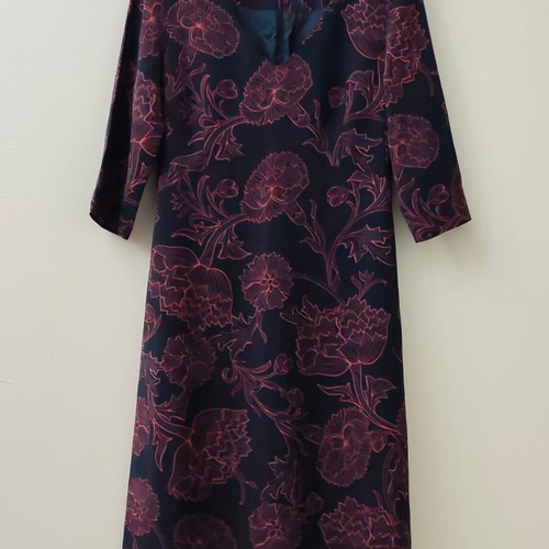 Sarah Lawrence maxi dress new, size 40 medium, black multicolor