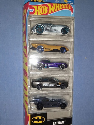 Hot Wheels Σετ 5 Αυτοκινητάκια Batman, Νέο