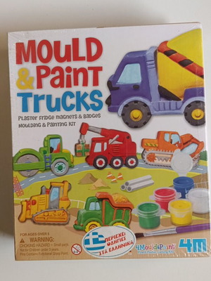 Mould & Paint Trucks kit, plaster fridge magnets and badges