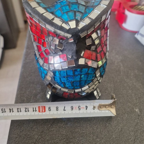 Handmade mosaic owl decorative item, new