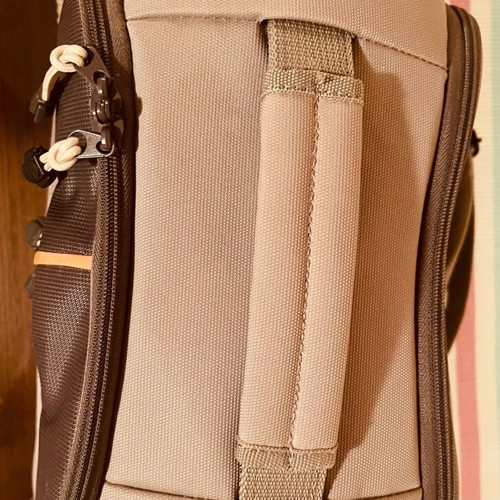Delsey toiletry bag like new, gray with 2 compartments and shoulder strap