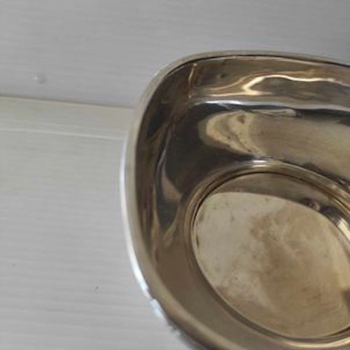 Silver-plated serving bowl used