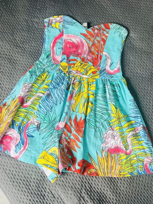 Women's jumpsuit dress colorful, like new, size S