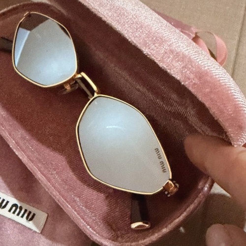 Miu Miu MU56ZS SMU56Z sunglasses gold frame new