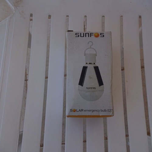 Solar lamp E27 new, easy mounting, outdoor use