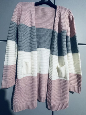 Pullover like new, size L, pink