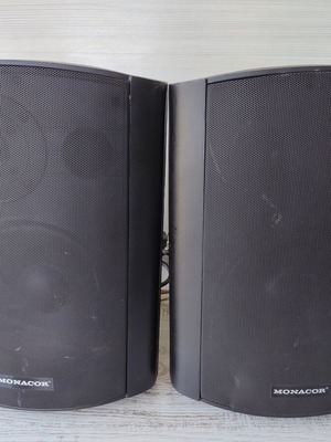 Monacor MKA-80SET/SW Active PA Speakers 2x30W