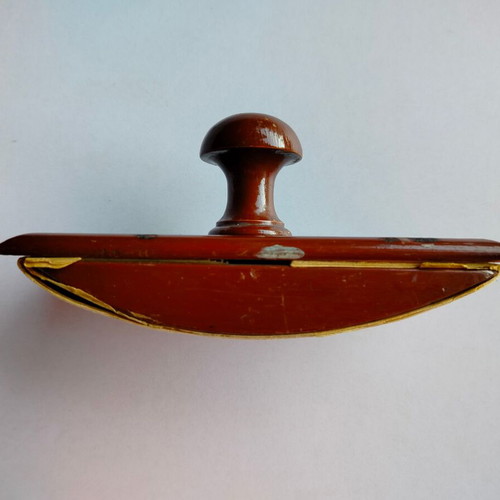 Vintage wooden blotter used with stains and marks
