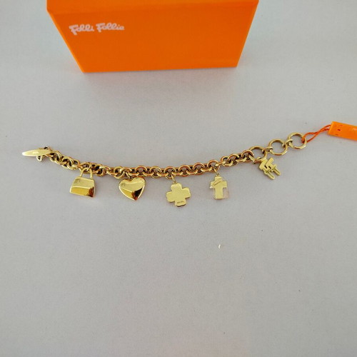 Folli Follie bracelet used, gold color, 20cm length