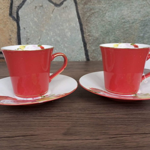 Porcelain cup set new for Greek coffee or espresso