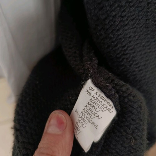 Black women's Mango cardigan used, long, buttonless