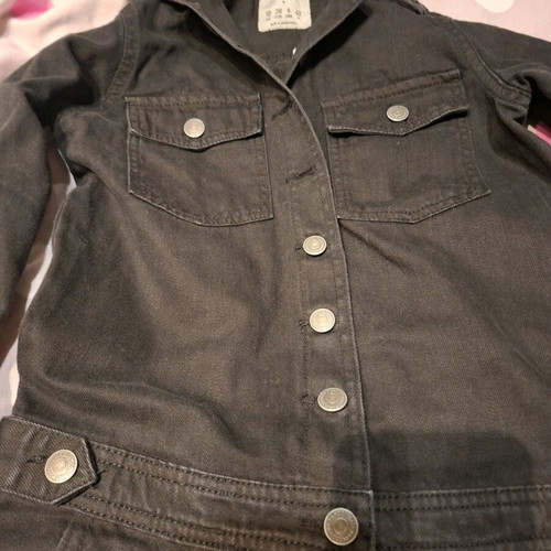 Black denim jumpsuit like new, size M