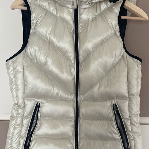Calvin Klein women's down vest cream size small like new