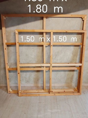 Wooden Painting Frames set of 4, like new, various sizes