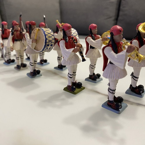 Athina Pal Evzones military figurines used