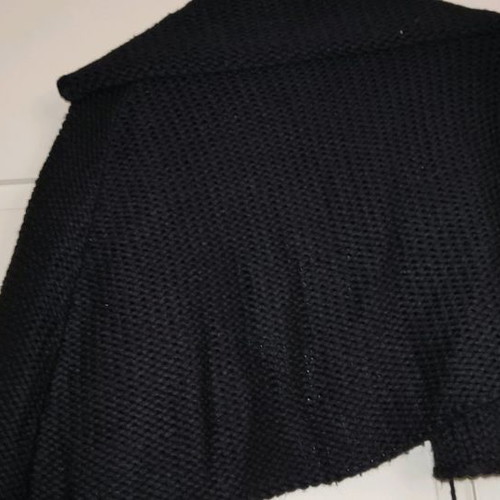 More women's short cape used, black