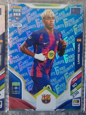 FIFA 365 2025-2026 Adrenalyn XL Fans' Favourite Lamine Yamal cards like new