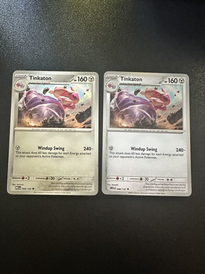 Tinkaton 098/132 Mega Evolution Pokemon cards, normal and reverse