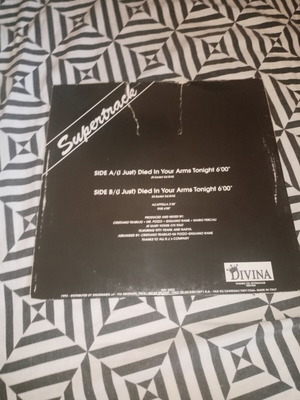 Supertrack (I Just) Died In Your Arms Tonight 12" maxi-single vinyl 1993