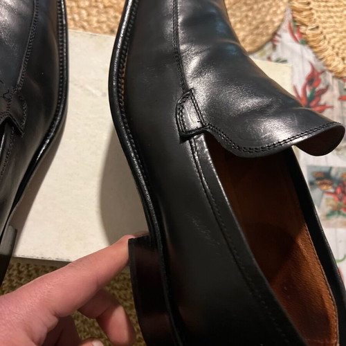 Giammario men's shoes scarpinia/moccasins used, size 45, black