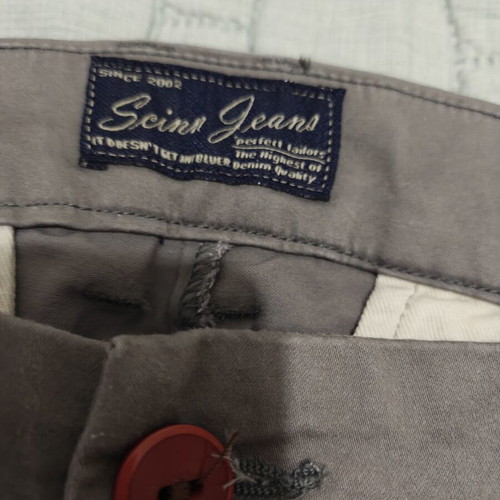 Scinn Jeans men's pants gray slim fit new size 36