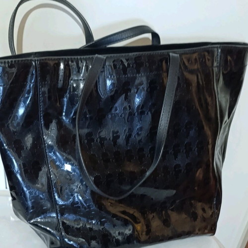 Karl Lagerfeld shoulder bag black patent leather like new