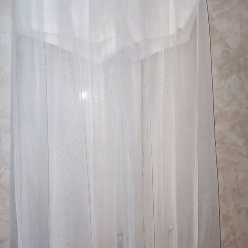 White shorts with long mesh tulle like new