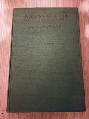 Basic German for Science Students μεταχειρισμένο, 4η έκδοση Heffer 1949