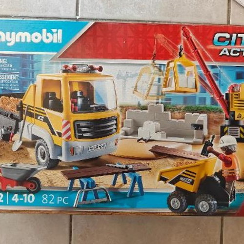 Playmobil 70742 Construction Site with Crane and Truck new