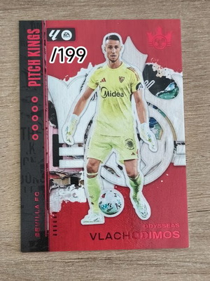 2025-26 Odysseas Vlachodimos Panini Pitch Kings La Liga red card /199