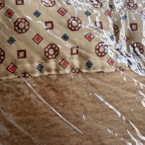 Premium Cotton-Blend Dralon Blanket NWT 150x200 cm Beige Camel