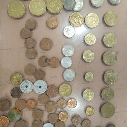 Greek and Cypriot coins used collection
