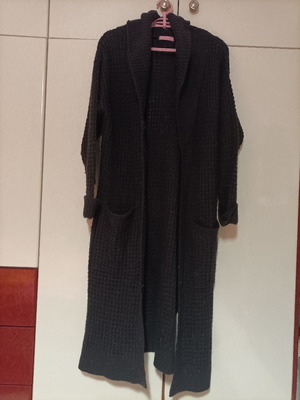 Pink Woman cardigan used, long, size M, brown