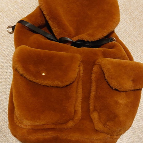 Backpack fluffy from Marks & Spencer like new, black and brown