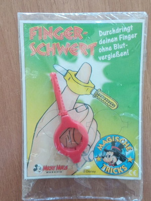 Disney Finger Schwert classic collectible magic prank toy new
