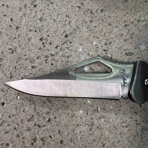 Voyager Folding Knife New with Compass and Belt Clip