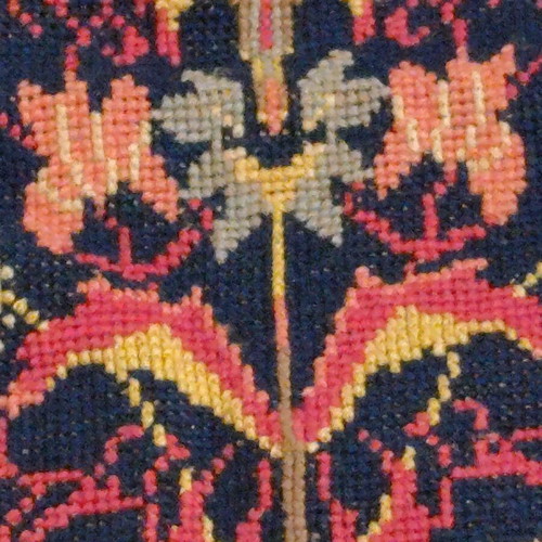 Handmade counted embroidery table runner new, length 73 width 40