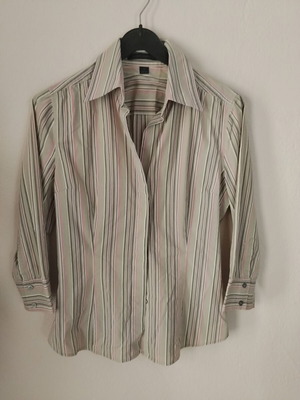 Express Design Studio women's striped shirt like new, beige and pink
