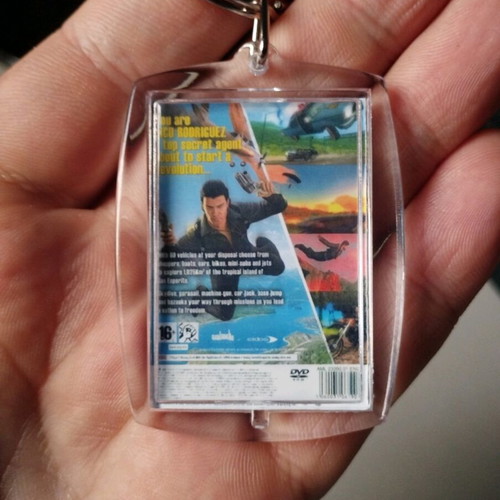 Just Cause 2 PS2 acrylic keychain