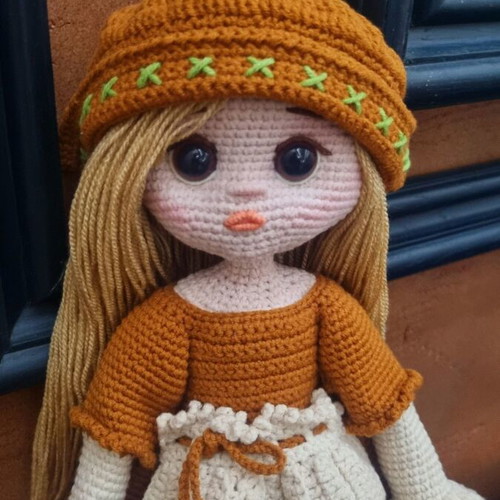 Knitted doll Kibritoprodaftkata new