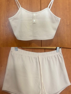 Soft fabric set pink, like new