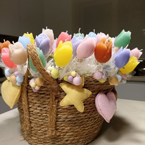 Tulip scented candle favor new