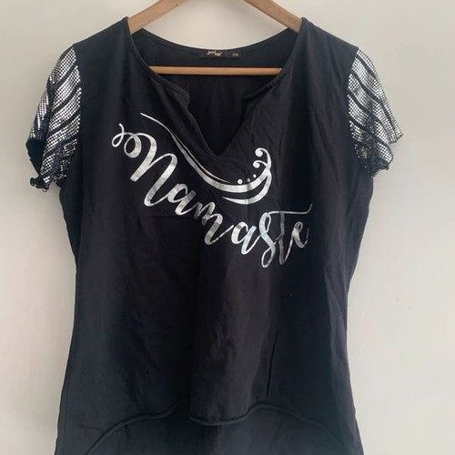 JusTop top XL used, black and white