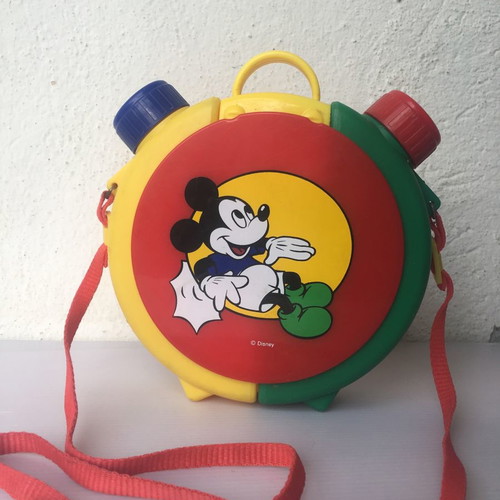 Mickey Mouse children's flask like new with two containers and cup