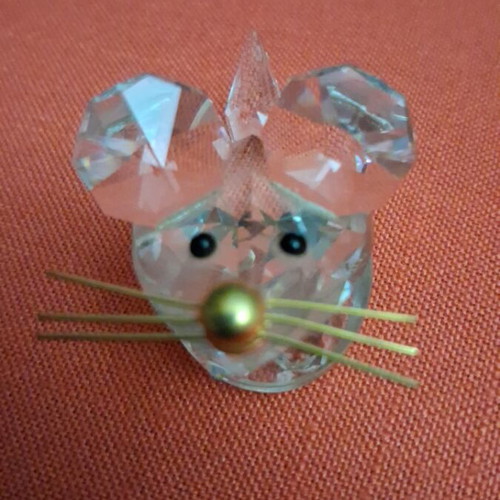 Crystal animal figurines like new, set of 3 pieces